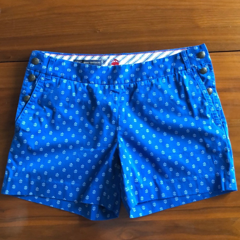BROOKS BROTHERS Blue Anchor Chino Shorts size 4
